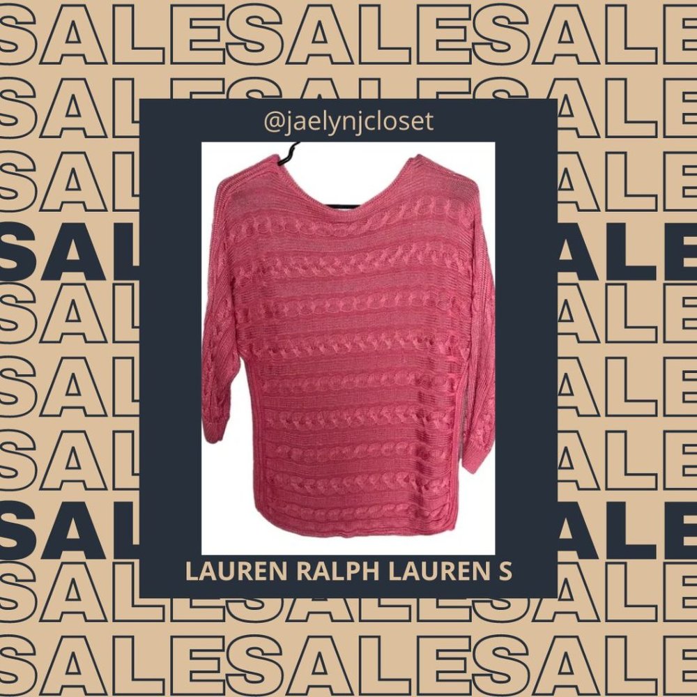 Lauren Ralph Lauren Pink Knit Sweater — FINAL SALE PRICE - Picture 1 of 7